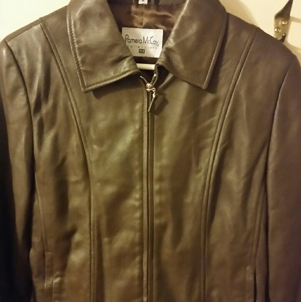 Pamela Mc coy leather jacket